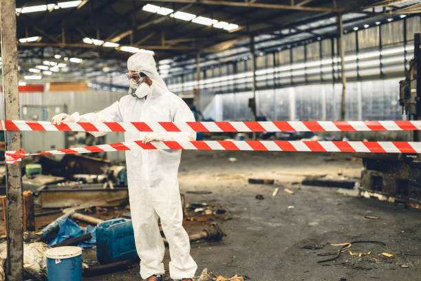 Professional Biohazard technician working in Patchogue, NY
